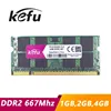 KEFU 1 gb 2 gb 4 gb ddr2 667 Mhz pc2-5300 sodimm ordinateur portable, ddr2 667 2 gb pc2-5300s dimm ordinateur portable, mémoire ram ddr2 2 gb 2g 667 mhz sdram ► Photo 1/5