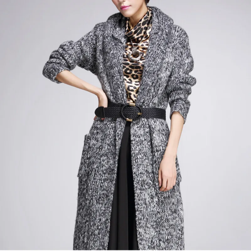 

LANMREM 2019 Autumn And Winter New Casual Fashion Women Jacket Loose Plus Solid Color Hooded Sweater Coat TC628