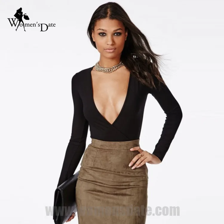 camisa escote v