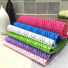 Ванная комната безопасный нескользящий пол коврик выдалбливают коврики ванная комната душевая Массажный коврик для ног чистый цвет туалетная дверь из ПВХ коврик