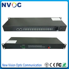 16 канальный PCM голосовой Телефон волоконно-оптический медиаконвертер, одиночное волокно, 1310/1550nm, FC, SM, 20 км, евро зарядка, внешний источник питания