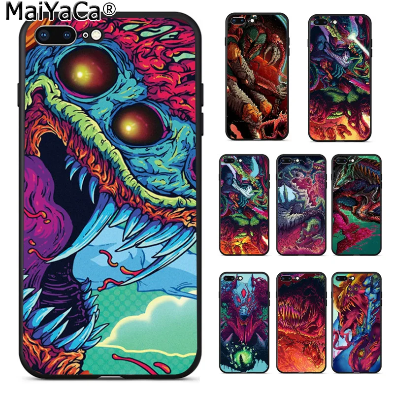 

MaiYaCa Hyper Beast Csgo Pattern TPU Soft Phone Accessories Cell Phone Case for iPhone 8 7 6 6S Plus 5 5S SE XR X XS MAX