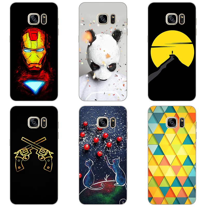 For Samsung Galaxy S7 G9300 G930F Case Hard Plastic Back Cover Cases Painting Abstract Coque Patterned Shell Skin |