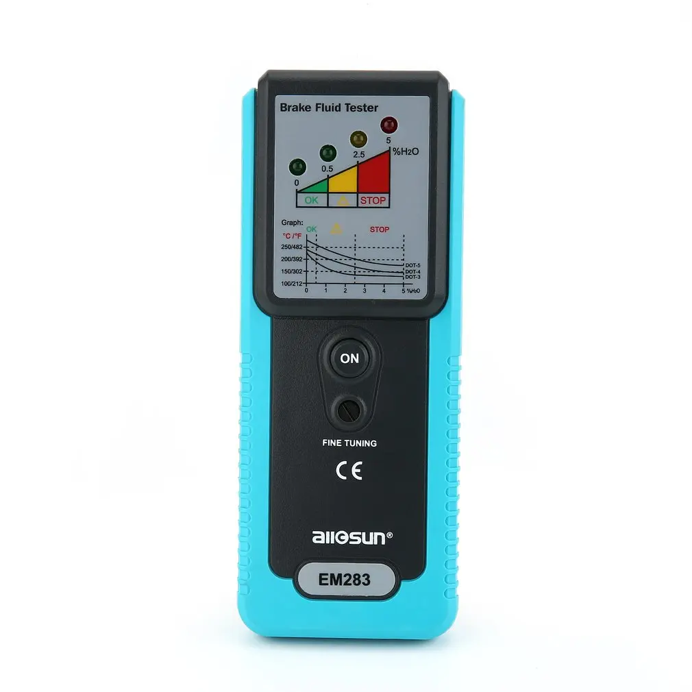 

Allsun EM283 Brake Fluid Tester Portable Vehicle Automotive Brake System Tool Handheld Car Test Repair Brake Oil Check Mete Sale