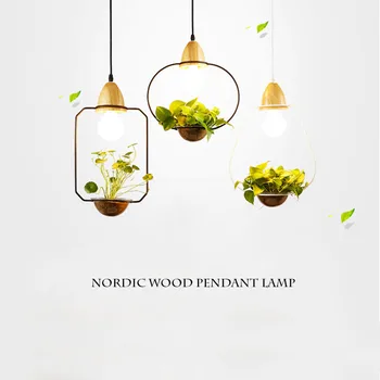 

Modern Nordic Living Dining Room Potted Plant Pendant Light Lamp Shade Modern Light Flower Pots for Growing Herbs or Succulents