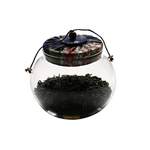 Герметичное стекло чайная банка для Хранения caddy креативная тканевая крышка Уплотнённый прозрачный контейнер для мелочей карамельная трось сandy cans кунг-фу аксессуары для чая