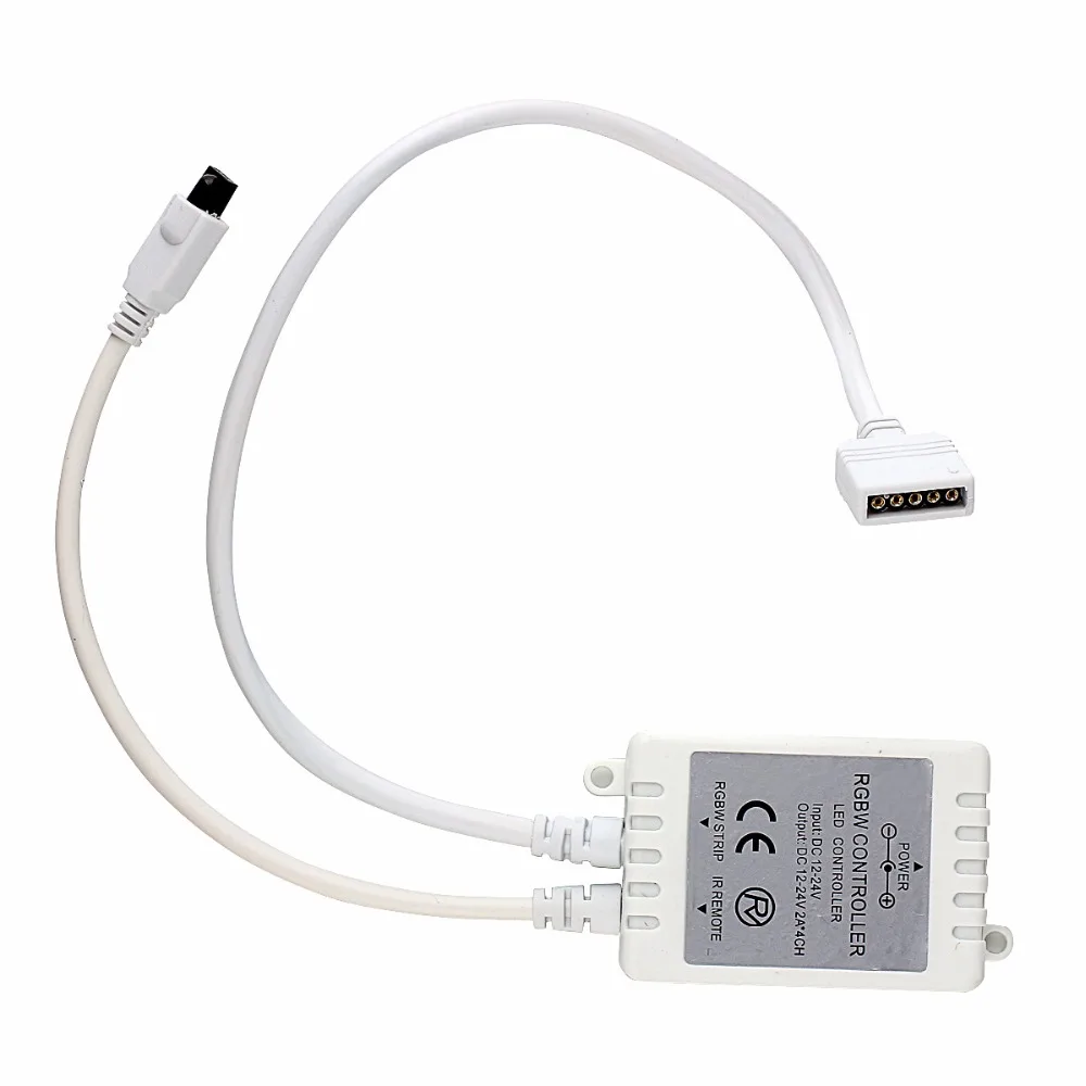 RGBW LED Controller Wireless Dimmer DC 12V 24V 20 Colors 8 Modes 40 Keys IR Remote Controller for Flexible RGBW LED Strip Light