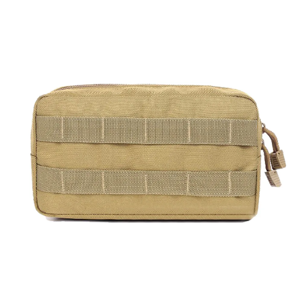Тактический Molle EDC Универсальный подсумок Военная поясная сумка для инструментов многофункциональная водостойкая вспомогательная сумка для гаджета - Цвет: Tan