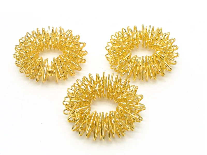 5pcs/Lot Finger Massage Gold Ring Acupuncture Ring Body Massage RelaxationChinese Medicine Weight Loss Massager Health Care A031 5pcs/Lot Finger Massage Gold Ring Acupuncture Ring Body Massage RelaxationChinese Medicine Weight Loss Massager Health Care A031
