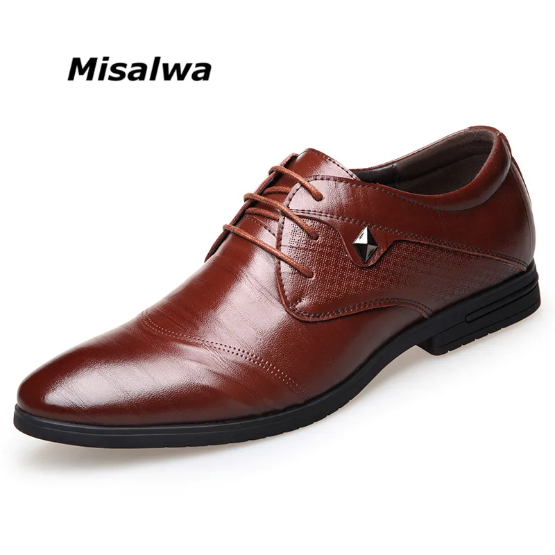 Acheter Misalwa Hommes Oxfords D affaires Hommes Robe Chaussures Bout Pointu Sculpté Italien Hommes Formelle Chaussures Expédition de Baisse Libre