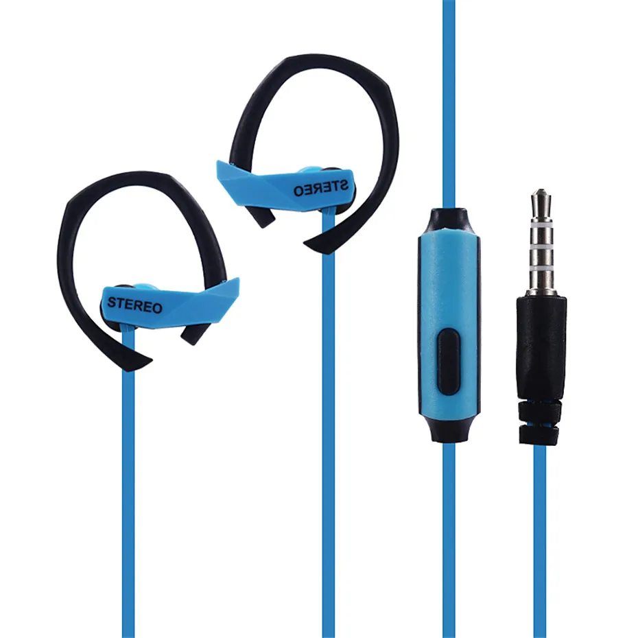Mambaman ME29 Stereo Earphones Running Sports Earhook 3.5mm Earpieces Headset with Mic for Xiaomi Phone Samsung iPhone Huawei (1)