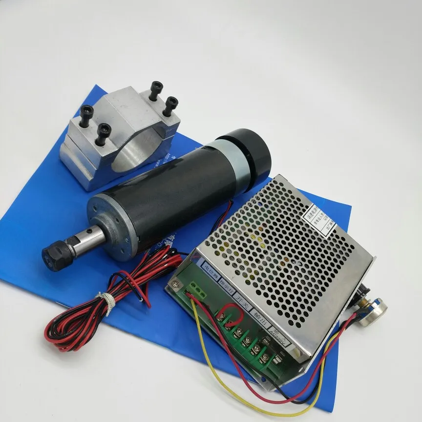 

New spindle air cooled motor 600W 110V DC motor 8000 rev / min with power take bracket