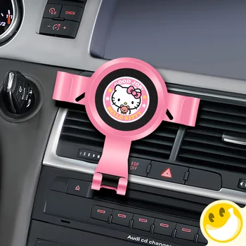 

Hello Kitty Gravity Reaction Car Mount Phone Holder Air Vent Mount Clip Cell Phone Holder for iPhone Samsung Xiaomi OPPO VIVO
