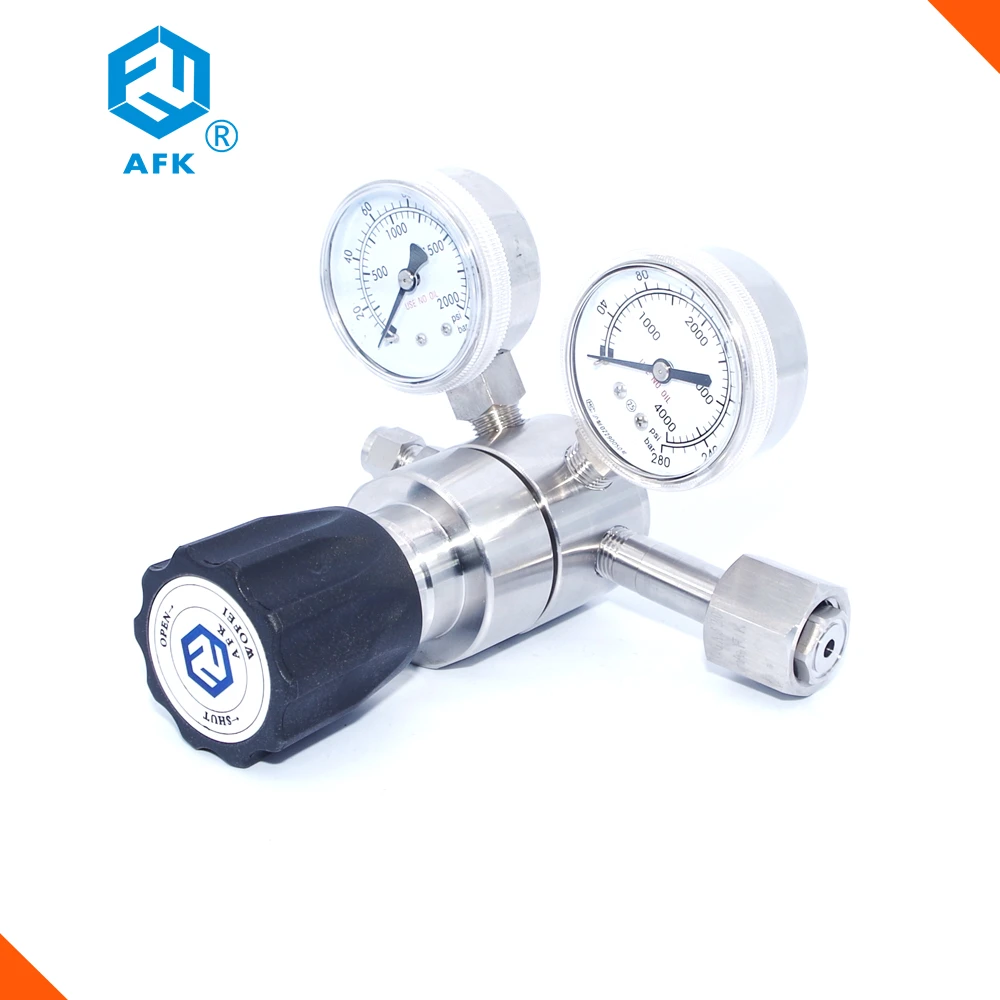 1/4 Male Flare Outlet Fitting Nitrogen Regulator with Double Gauges 800 PSI Delivery Pressure 4000PSI Inlet Pressure CGA580 Thread Fittings 1/4 Male Flare Outlet Fitting Nitrogen Regulator with Double Gauges 800 PSI Delivery Pressure 4000PSI Inlet Pressure CGA580 Thread Fittings