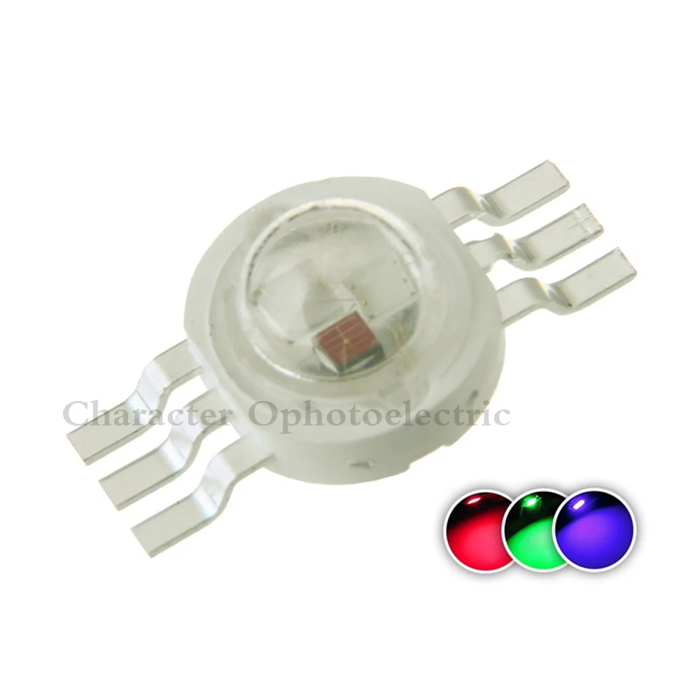 

20pcs 6pin 3W RGB Color High Power LED Chip Light (RED+BLUE+ GREEN) for RGB led lamp