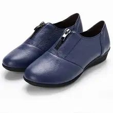 Красивая женская обувь Пояса из натуральной кожи мать Обувь женские мокасины плоская подошва мягкая подошва Обувь Женская обувь, Большие размеры 25-61 женская обувь