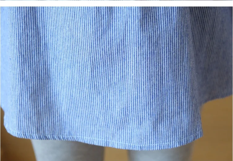 SLYXSH талии плиссированные вышивка хлопок средства ухода за кожей для будущих мам рубашка Весна и Осень блузка Верхняя одежда
