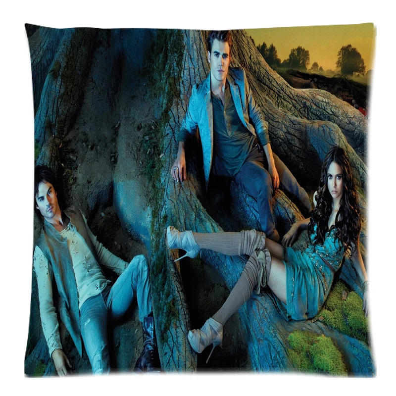 The Vampire Diaries Cushion Cover Peach Skin Throw Pillow Cover Cushion