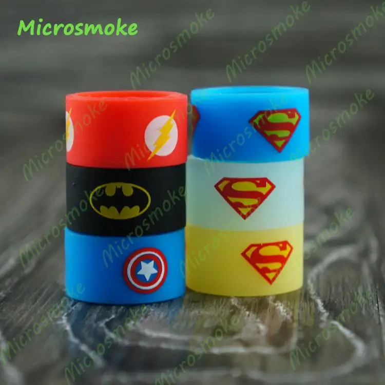 

Colorful Printing Silicon Vape Bands Rings Different size Silicone Vape Band 2016 Promotional Cheap rubber band 20pcs/lot