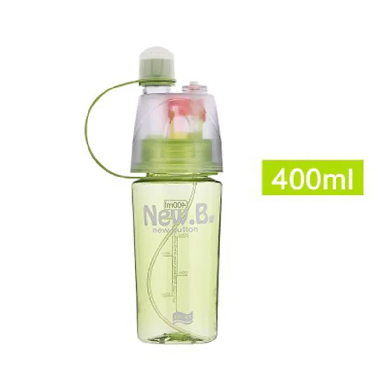 400 мл/600 мл Спортивная бутылка для воды с распылителем для спорта и велоспорта распылительная бутылка для воды для тренажерного зала бутылки для питья на открытом воздухе - Цвет: 1