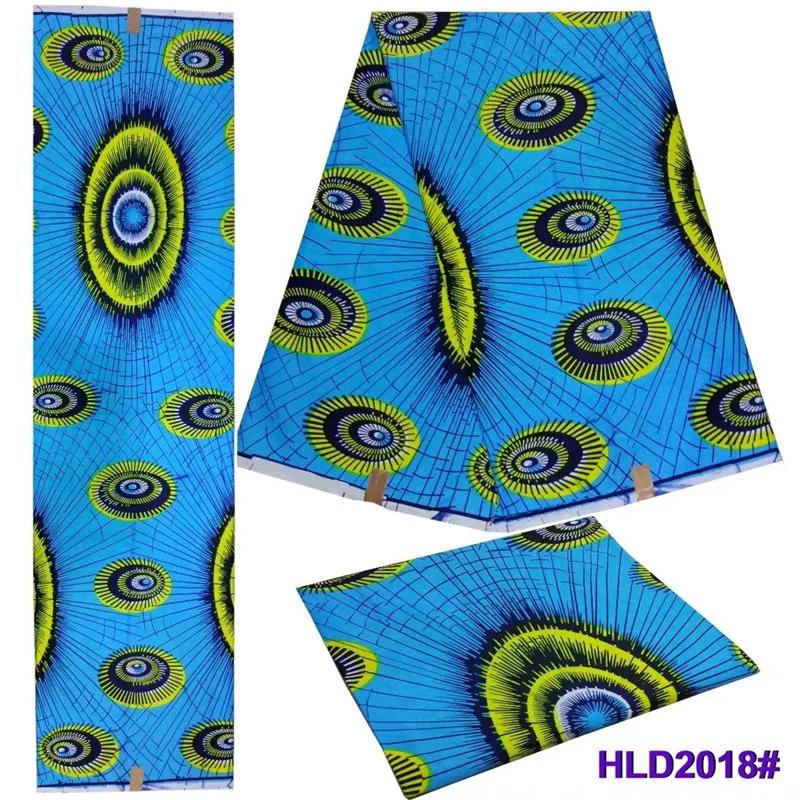 

2018 Embroidered Prints Ankara Wax Fabric African Design Polyester Aso Ebi Wax Materials For Clothes !tt041520
