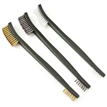3pcs Wire Brush Set Cleaning Brush Tool Steel Metal Brass Nylon Cleaning Polishing Rust Brush Metal Cleaning Brush Tool