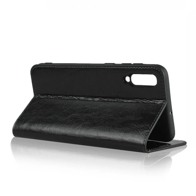 Чехол-книжка iCoverCase из натуральной кожи с подставкой для телефона samsung Galaxy A50 флип-Обложка для держателей карт