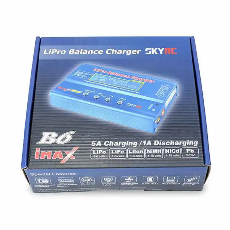 SkyRC IMAX B6 50 Вт 5A зарядное устройство DC Lipo литий-полимерный аккумулятор баланс зарядное устройство Dis зарядное устройство с питанием