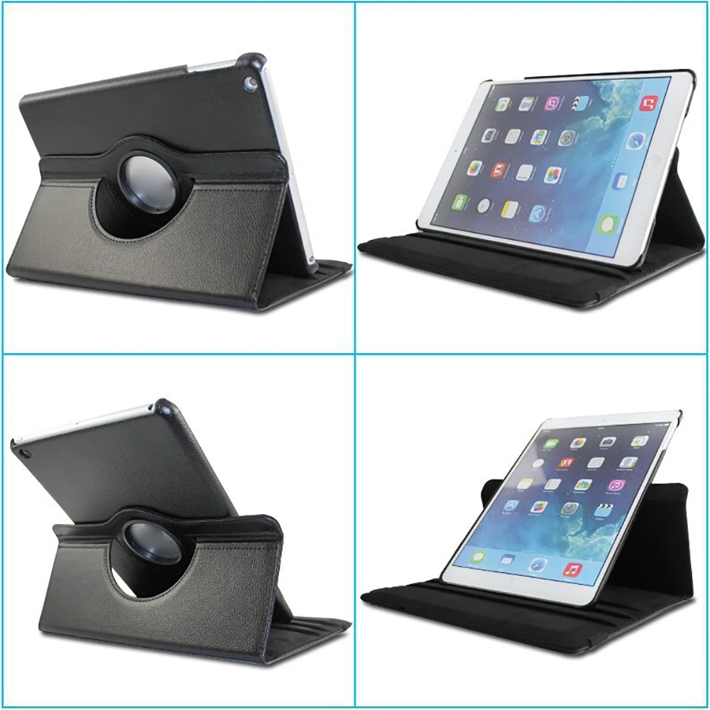 Чехлы для планшетов для iPad Air2, чехол с вращением на 360, PU кожаный чехол для iPad Air 2, умный чехол, флип-чехол с подставкой, функция A1566 A1567