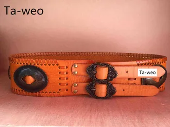 Fashion Women Dress Genuine Leather Belts, Mid-waisted 7.5cm Wide Leather Belt For Women, Stylish & Elegant Coat Belts
Fashion Women Dress Genuine Leather Belts, Mid-waisted 7.5cm Wide Leather Belt For Women, Stylish & Elegant Coat Belts