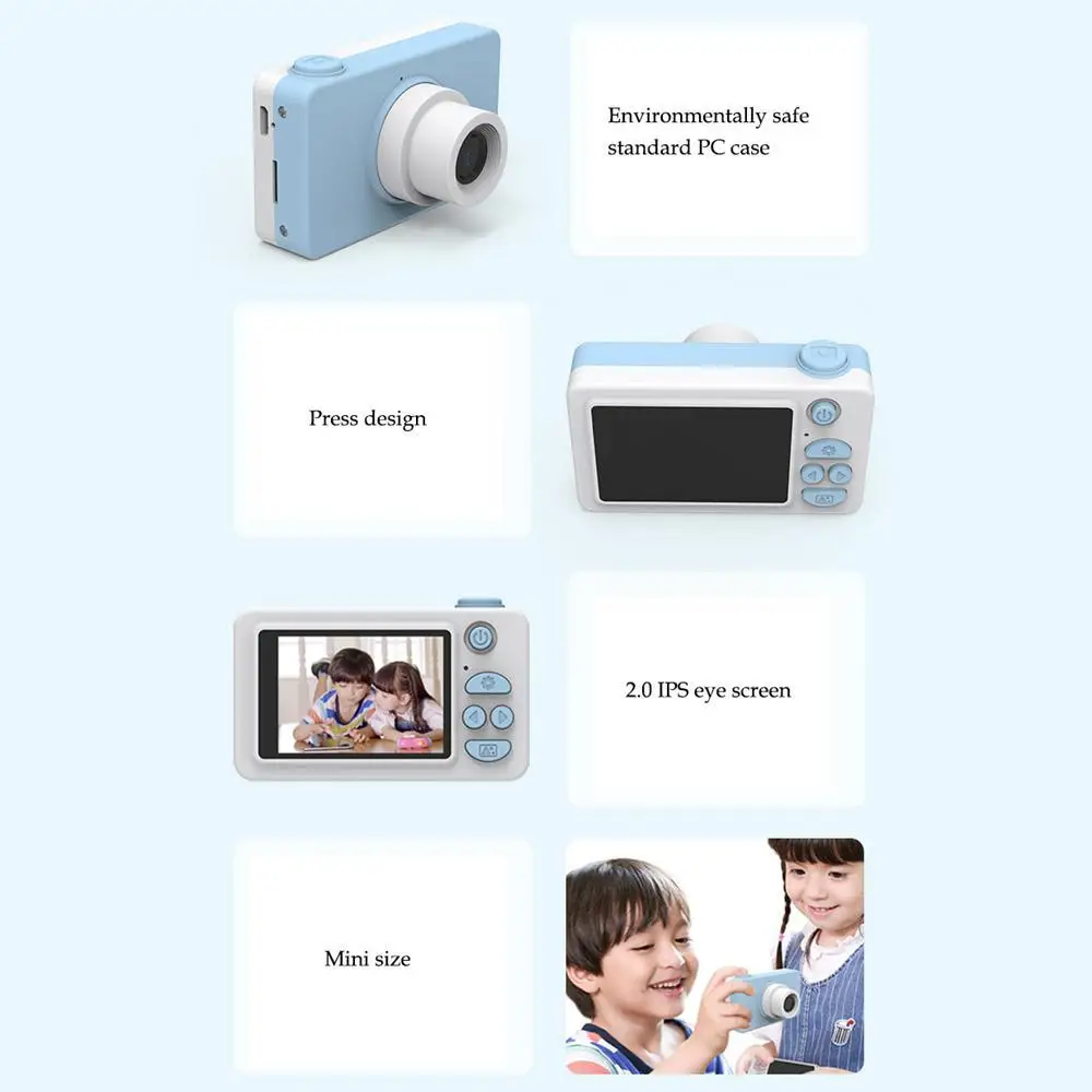 Мультяшная камера Детские игрушки 8MP HD 1920x1080 Видео поддержка 32 GB TFcard веселые детские электронные игрушки камера для детского подарка на день