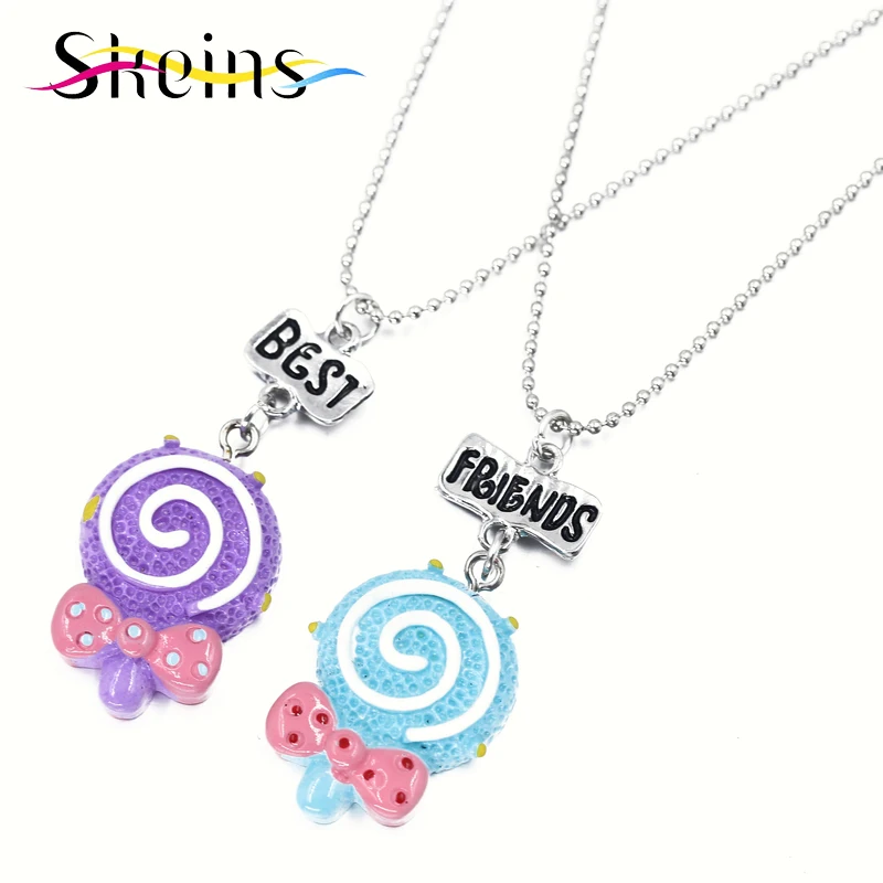 Skeins BFF Jewelry 2pcs Best Friends Charm Pendants Necklace Lovely ...