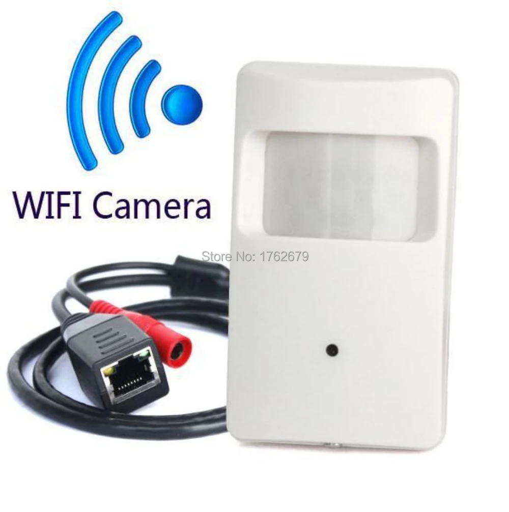  1.0 Megapixel 1280 x 720 hd mini wifi ip camera PIR IP Camera Wireless with DC 12V power supply support mobile monitoring 