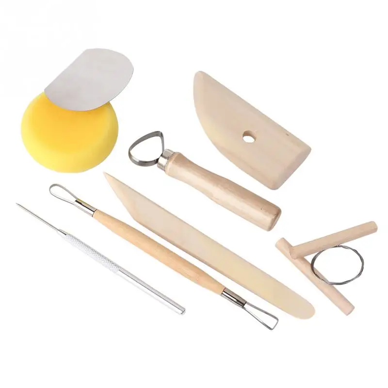 High Quality DIY tool set of 8 Piece Pottery Tool on hot random