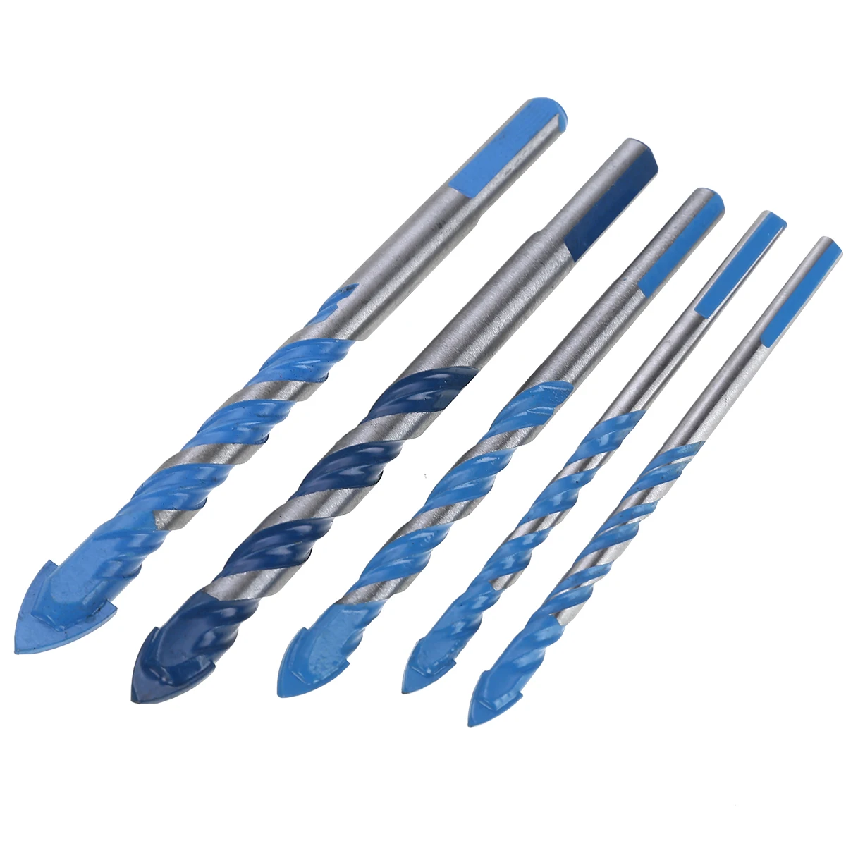 5pcs/lot 6/8/10/12mm Titanium Coated HSS Drill Bit Electric Drill Metal Hole Grooving Drill Saw Carpenter Woodworking Tools