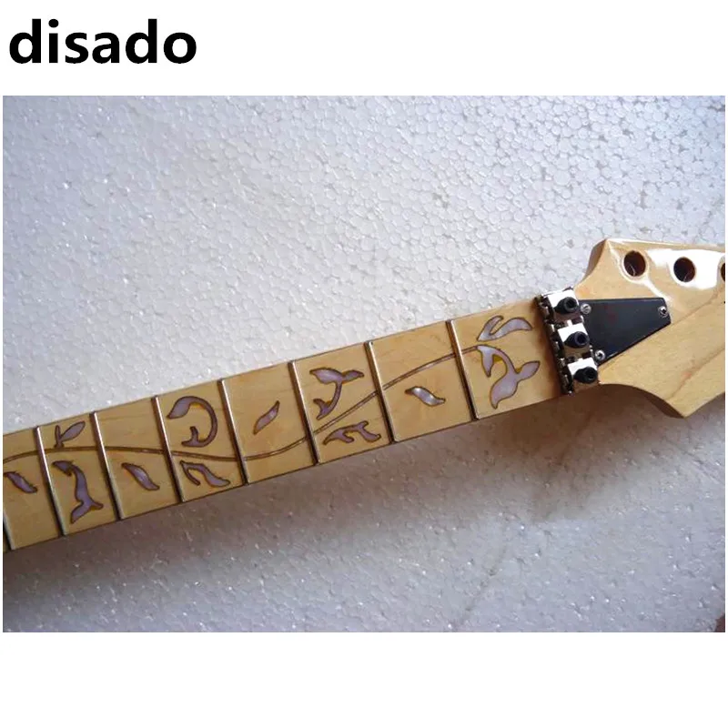 Disado 24 Frets inlay Árbol de la vida de la guitarra eléctrica del arce guitarra al por mayor partes guitarra instrumentos musicales Accesorios