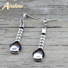 Anslow модные ювелирные изделия дизайн винтажные аксессуары ручной работы DIY кожаные серьги для женщин лучший друг подарок LOW0127AE