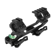 Westhunter alta qualidade 1 Polegada/30mm picatinny weaver ferroviário uma peça liberação rápida âmbito monta nível de bolha com trilho na parte superior