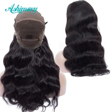 Pre Plucked Full Lace Human Hair Wigs Remy Brazilian Body Wave Wig Full Lace Wigs with Baby Hair Natural Hairline Ashimary
