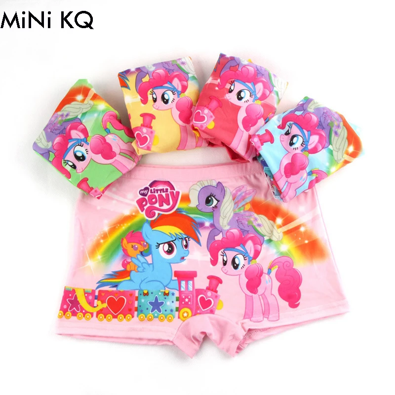 5Pcs/1lot Kids Girls Cartoon Underwear Milk Fabrics My Children Little