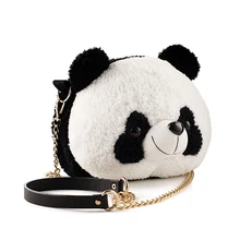 Плюшевое игрушечное животное сумка-панда на одно плечо Повседневное сумка на цепочке через плечо a5373