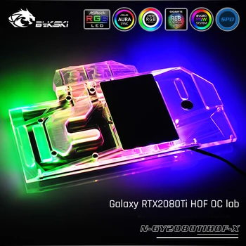 

Bykski N-GY2080TIHOF-X, Full Cover Graphics Card Water Cooling Block, For Galaxy RTX2080Ti HOF OC lab