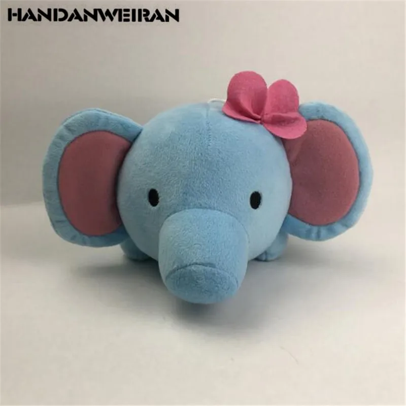 

1PCS Mini Bowknot Elephant Plush Toys Cute Animal Stuffed Small Pendant Elephants Toy Activities Gift For Kids 20CM HANDANWEIRAN