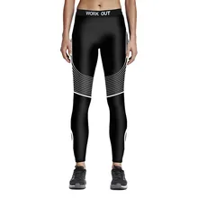 Унисекс тонкие линии печати гибкой тренировки тренажерный зал Плотные брюки Бег Йога Спорт Фитнес упражнения Леггинсы для женщин дропшиппинг