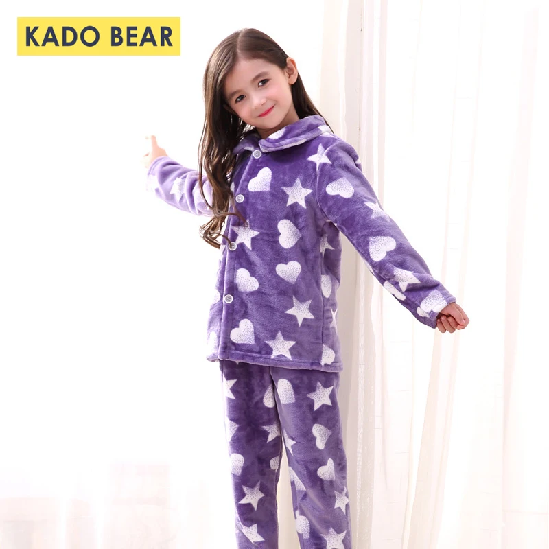 

Children Coral Fleece Pajamas Set Baby Girl Soft Warm Sleepwear Toddler Boy Flannel Pyjamas Kids Winter Pijama Nightwear Clothes