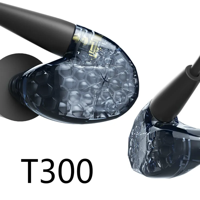 

AUDIOSENSE T300 3 Knowles Balanced Armature Driver 3BA Hybrid In-Ear HiFi Music Monitor Earphones Earbuds w/ MMCX Detchable