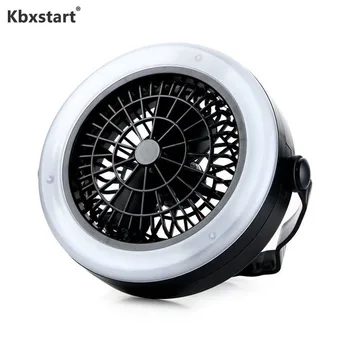 

Multi-function Portable LED Ceiling Fan Light Combo Hanging Tent Lamp Mini Air Cooler Fans Outdoor Camping Fan With Hanging Hook