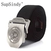 SupSindy-Cinturón de lona con emblema nacional de los Estados Unidos para hombre, cinturón táctico militar con hebilla de aleación, alta calidad ► Foto 1/6