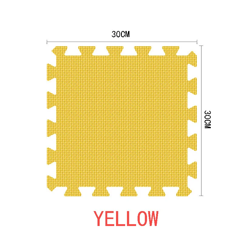 9/30 шт./лот детская EVA пеные тренажерный зал пол игровые коврики Коврик защитный плитка напольная ковровая плитка 30X30 см толстом каблуке 1 см - Цвет: yellow