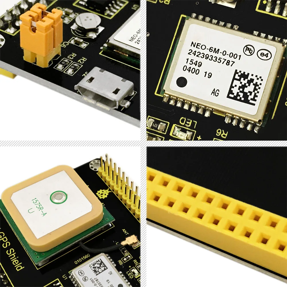 Keyestudio NEO-6M gps Щит Плата расширения с антенной для Raspberry Pi 3/CE сертификация